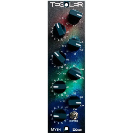 Tegeler MythEQ 500 | 500 Series Equalizer with 4 Bands | Shelf and Bell EQ with Transformer Tone