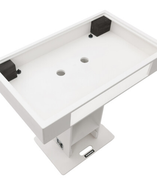 Magma MGA51000 | Groove Terminal DJ Podium | Mobile Booth with Laptop Mounts
