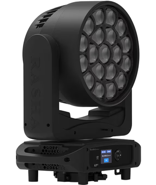 Rasha K2 FX | RGBW Wash with Aura FX Panel | 5°–55° Zoom + Infinite Pan/Tilt
