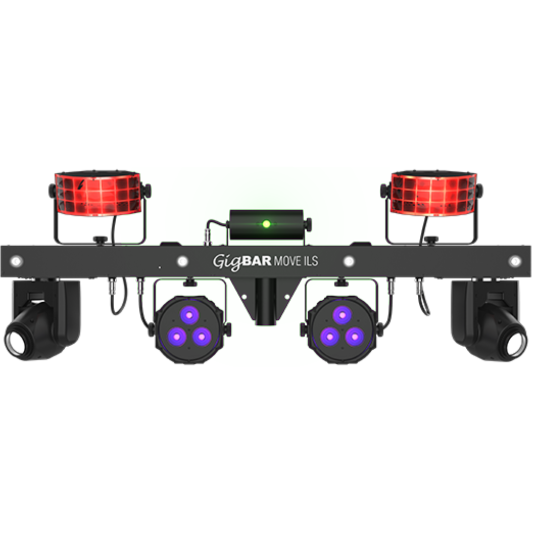 Chauvet DJ GigBAR Move ILS | 5-in-1 Lighting System with Moving Heads | ILS, RF, & Footswitch Control
