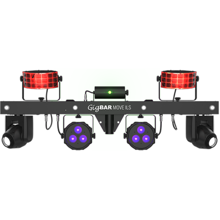 Chauvet DJ GigBAR Move ILS | 5-in-1 Lighting System with Moving Heads | ILS, RF, & Footswitch Control
