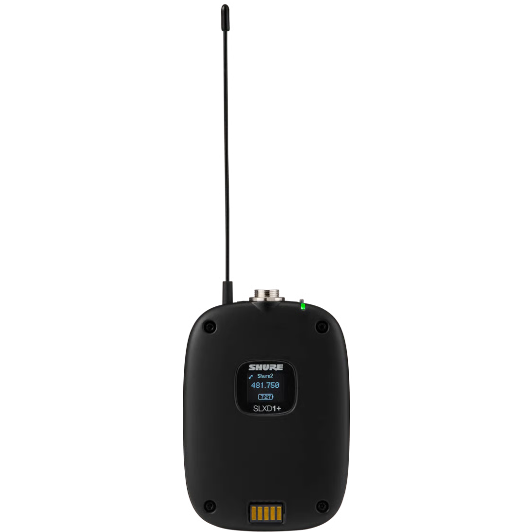 Shure SLXD14+/153T-G57 | Wireless Earset System with MX153T Mic | 24-bit Audio + Lightweight Headworn Design