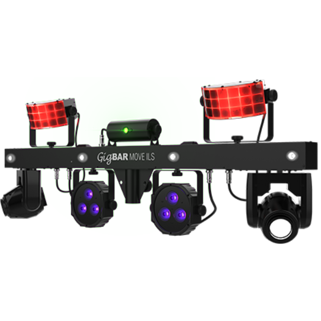 Chauvet DJ GigBAR Move ILS | 5-in-1 Lighting System with Moving Heads | ILS, RF, & Footswitch Control