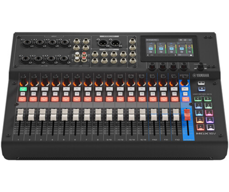 Yamaha MGX16V B | 16-Channel Digital Mixer with USB & HDMI | Bluetooth, FX, Sound Pads, and SD Recording