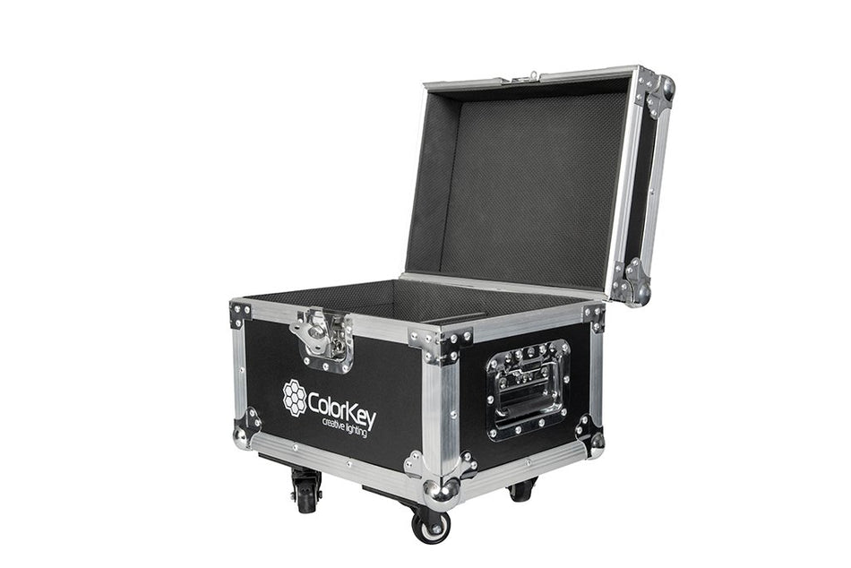 Color Key CKU-9030 | Road Case for 2 Dazzler FX Units | Caster Wheels & Padded Protection