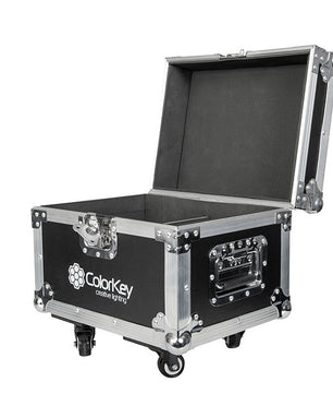 Color Key CKU-9030 | Road Case for 2 Dazzler FX Units | Caster Wheels & Padded Protection