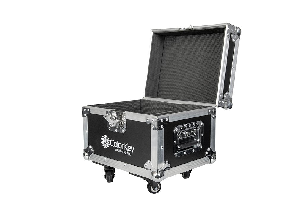 Color Key CKU-9030 | Road Case for 2 Dazzler FX Units | Caster Wheels & Padded Protection