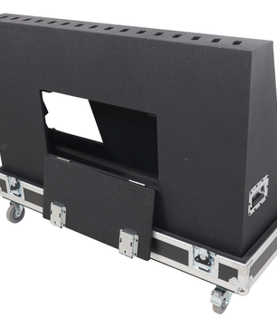 ProX XS-TV55FMW | 55 Inch LED TV Flight Case | Floor Monitor Road Case with 4 Inch Wheels