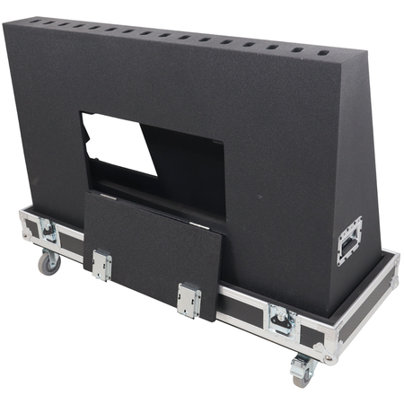 ProX XS-TV55FMW | 55 Inch LED TV Flight Case | Floor Monitor Road Case with 4 Inch Wheels