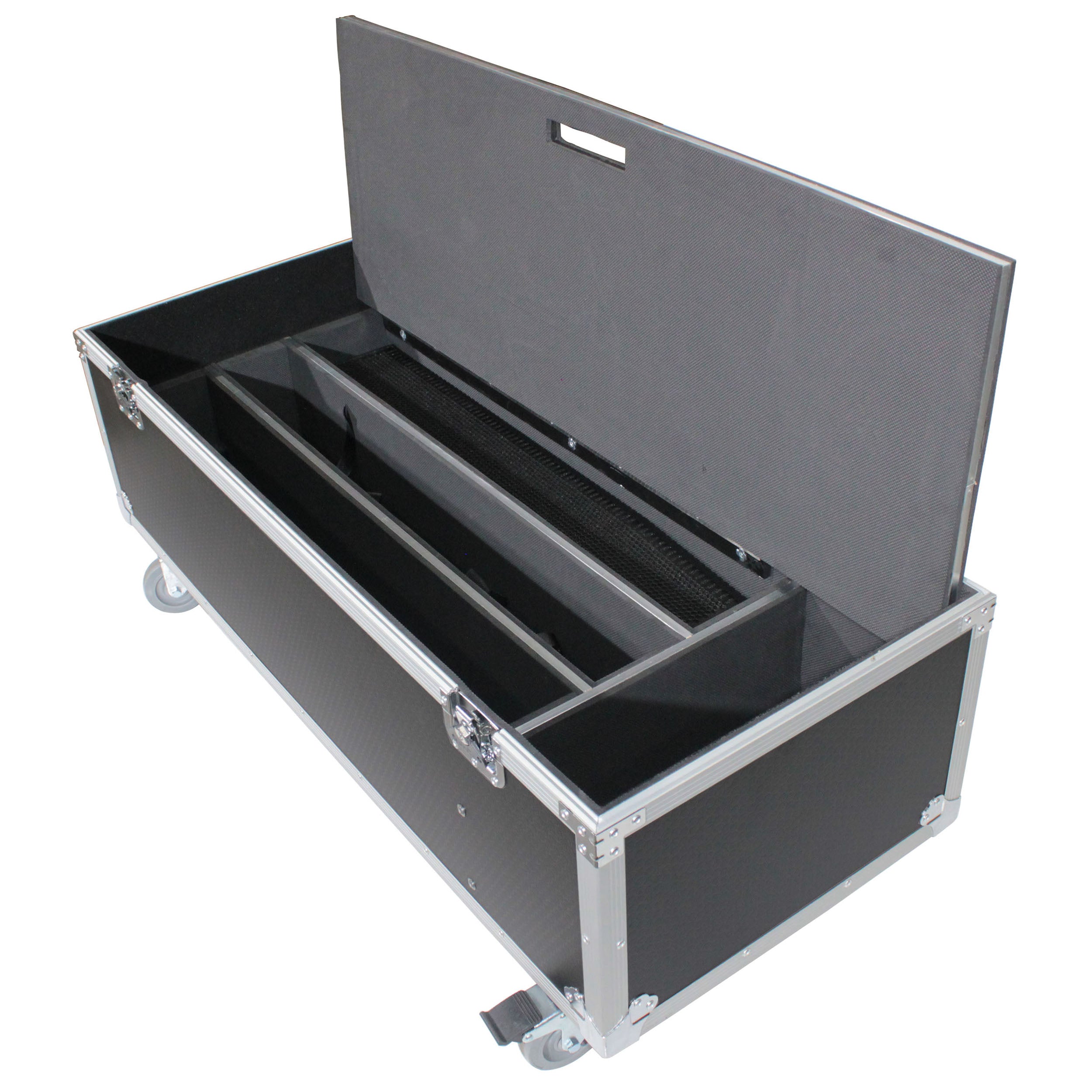 ProX XS-QSCKC12X2W | ATA Flight Case for 2x QSC KC12 | Holds Speakers and Subwoofers with Casters