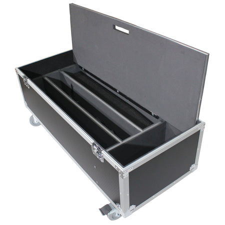 ProX XS-QSCKC12X2W | ATA Flight Case for 2x QSC KC12 | Holds Speakers and Subwoofers with Casters
