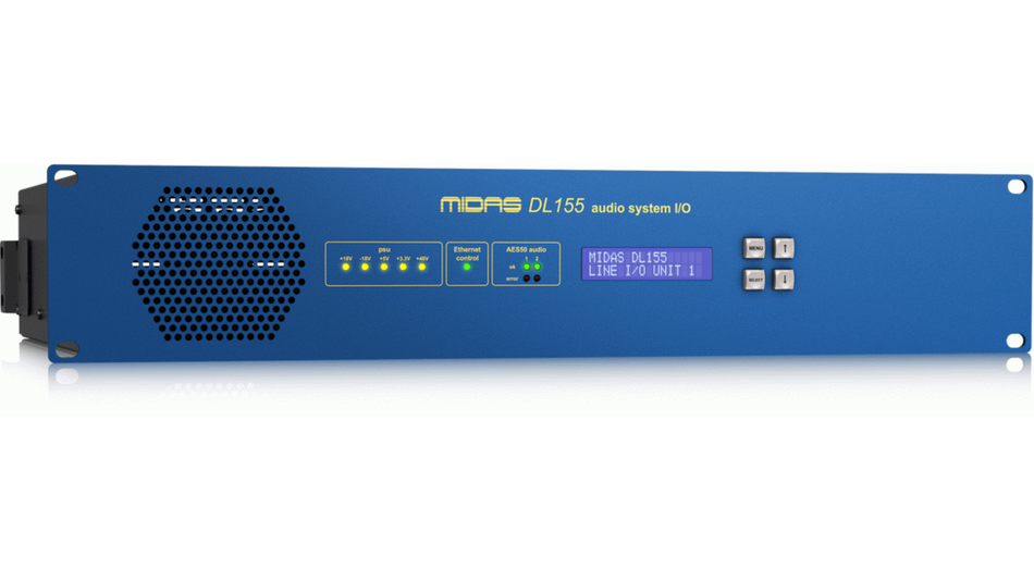 Midas MDS-DL155 | 16x16 AES3 Stage Box | 96kHz Remote I/O via CAT5