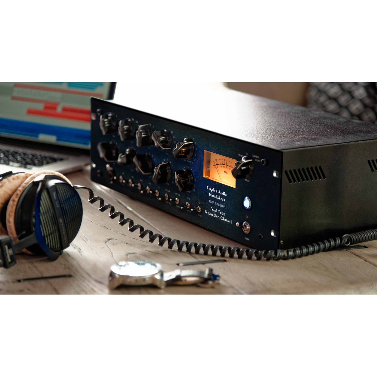 Tegeler Audio Vari Tube Recording Channel | Tube Channel Strip with Pultec-Style EQ | Opto and Vari-Mu Compression for Studio Recording