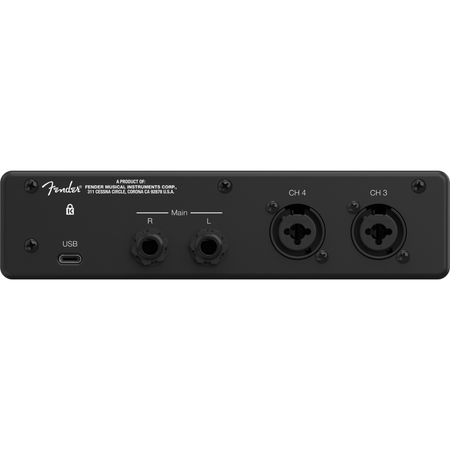 Fender Quantum LT 4 | 4x2 USB-C Interface | Dual 75dB MAX-HD Preamps with Loopback