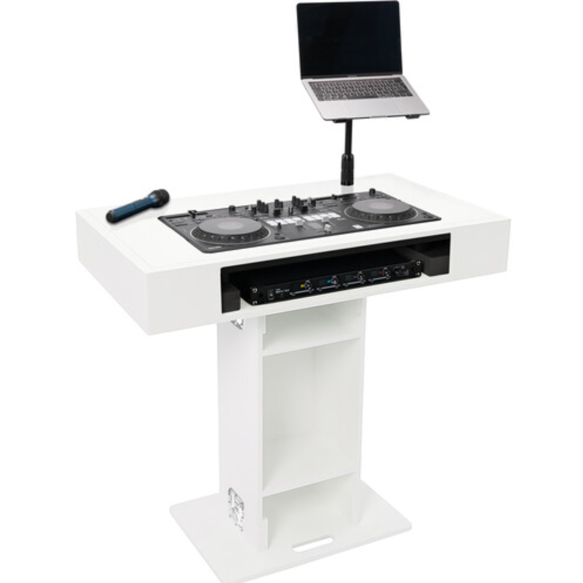 Magma MGA51000 | Groove Terminal DJ Podium | Mobile Booth with Laptop Mounts