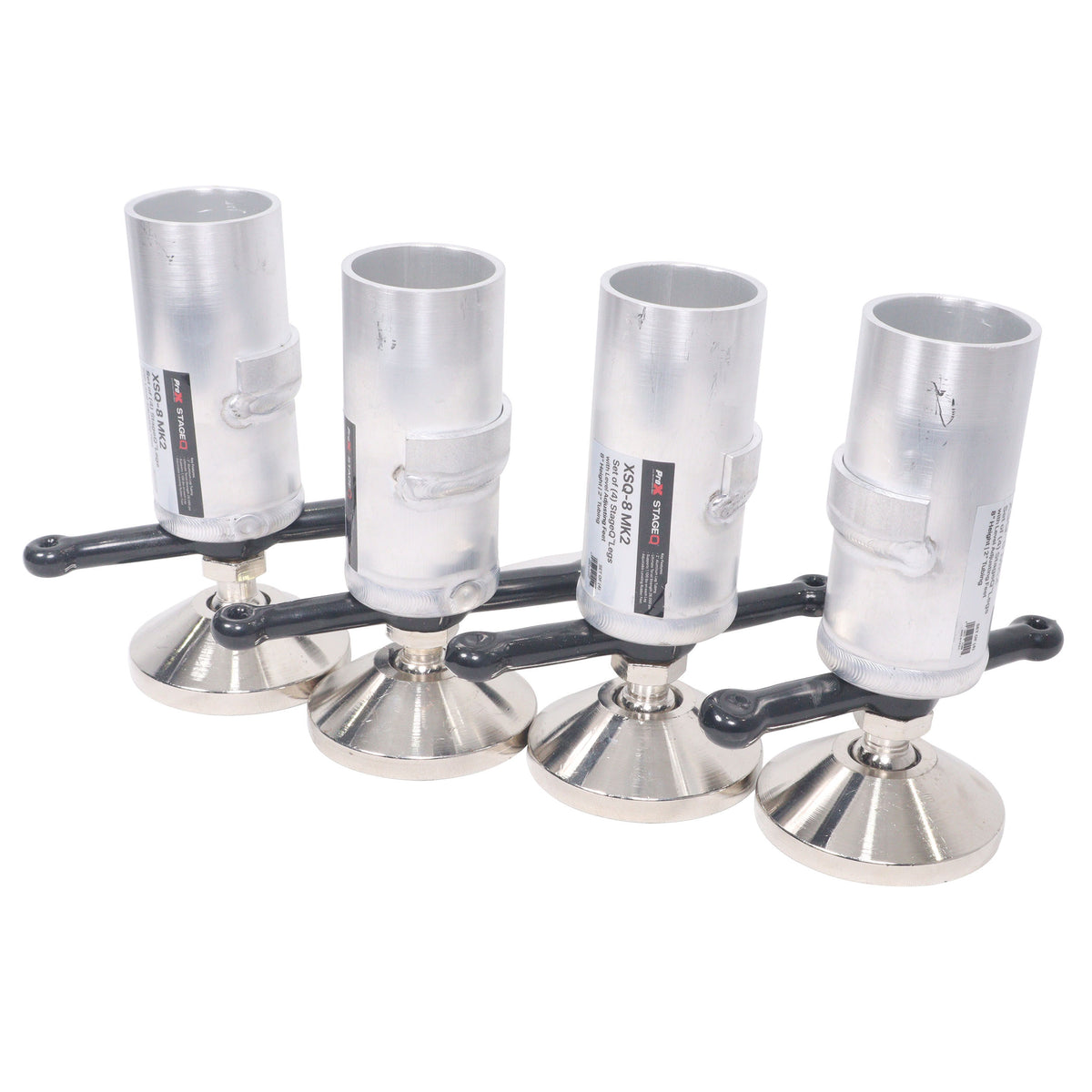 ProX XSQ-8 | 8in Stage Leg 4-Pack | 2in Tubing for StageQ Platforms