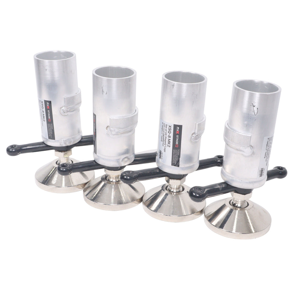 ProX XSQ-8 | 8in Stage Leg 4-Pack | 2in Tubing for StageQ Platforms