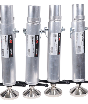 ProX XSQ-1624MK2 | Set of 4 Adjustable Stage Legs | 16 to 24in Ball Joint for StageQ