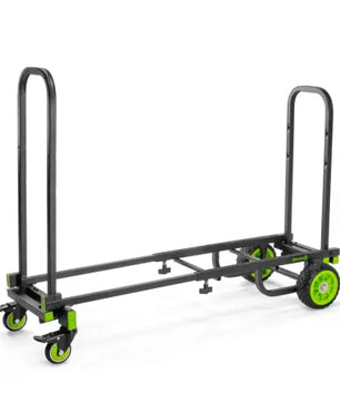 Gravity Stands CART M01B | 2.2–4.4ft Utility Cart - 330 lb Capacity | 8-in-1 Folding Trolley with PU Wheels