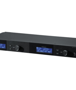 Shure SLXD4Q+ G57 | Quad Digital UHF Receiver - 138MHz Range | Rackmount 4-Channel with Audio Summing