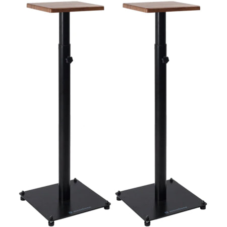 Wavebone Grand Speaker Stand Wood | Adjustable Studio Monitor Stand | Heavy Duty Wood Design