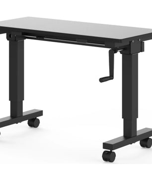 Wavebone Hover Keyboard Stand 900 Black | Height Adjustable Workstation | Compact Hand Crank Desk
