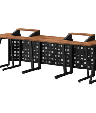Wavebone Space Station Console Sets 800 | 6U Rack Workstation | 31.5in Modular Desk