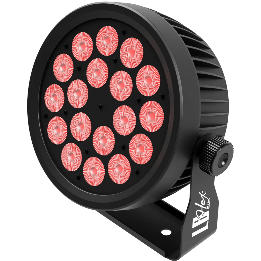 Blizzard Lighting LB HEX Alloy | 18x18W RGBAW+UV Wash Light | Rosco® Presets & 25° Beam