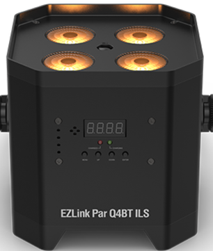 Chauvet DJ EZLink Par Q4BT ILS | Battery-Powered RGBA LED Par | Bluetooth & ILS Wireless Control