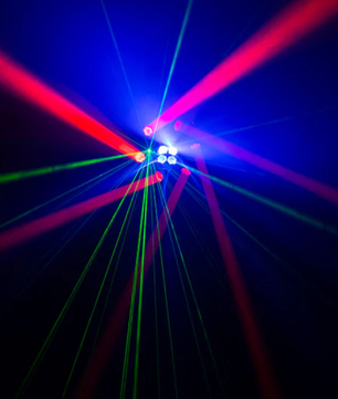 Eliminator CenterDroid | RGBW LED + Laser Centerpiece | Rotating Lens & Tilting Arms