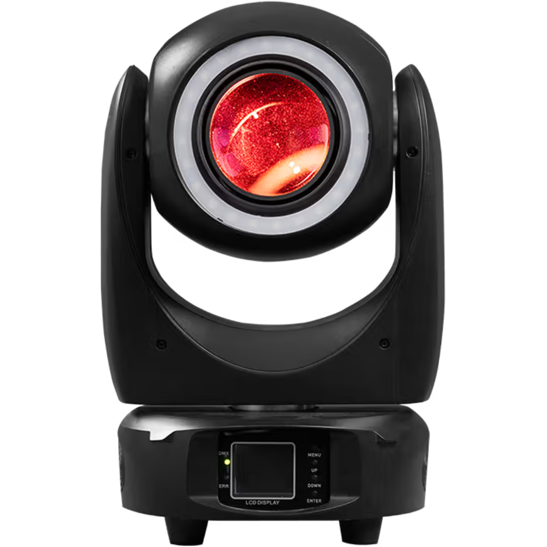 Rasha Zuri | 100W Beam with Gobos & Prism | RGB Pixel Ring & 3° Sharp Output
