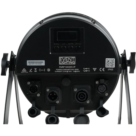 Event Lighting PARF12X20HIP | 12x20W RGBWAU LEDs | IP65 Par with Electronic Frost
