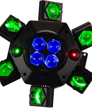 Eliminator CenterDroid | RGBW LED + Laser Centerpiece | Rotating Lens & Tilting Arms