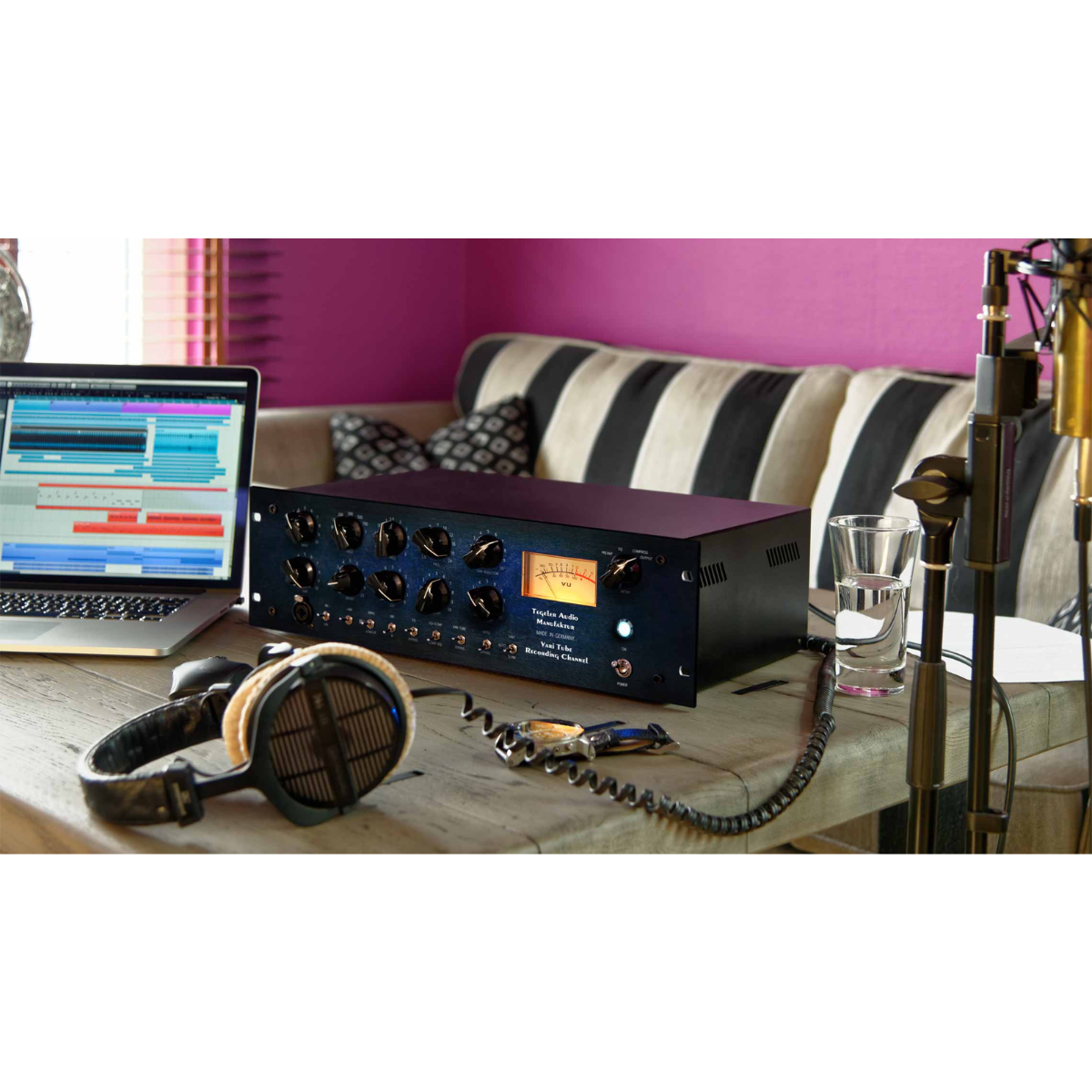 Tegeler Audio Vari Tube Recording Channel | Tube Channel Strip with Pultec-Style EQ | Opto and Vari-Mu Compression for Studio Recording