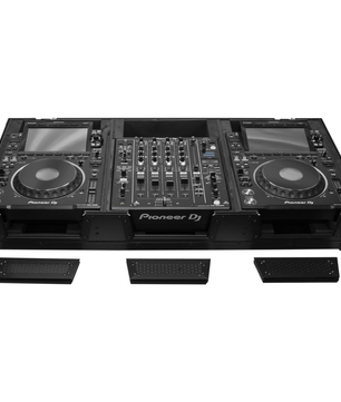 Odyssey 810158 | Industrial Board Case for 12″ DJ Mixer & 2 CDJ-3000 | Heavy-Duty Custom Fit