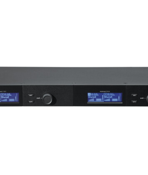 Shure SLXD4Q+ G57 | Quad Digital UHF Receiver - 138MHz Range | Rackmount 4-Channel with Audio Summing