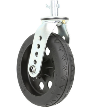 Rock N Roller RCSTR8X2BK | 2pc 8 x 2in Casters with Brakes | Foam-Filled No-Flat Tires