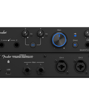 Fender Quantum LT 4 | 4x2 USB-C Interface | Dual 75dB MAX-HD Preamps with Loopback