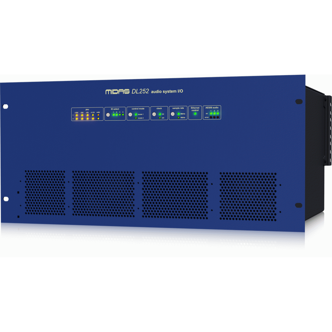 Midas MDS-DL252 | 16-In / 48-Out Digital Stagebox | 96kHz Operation & Remote Configuration