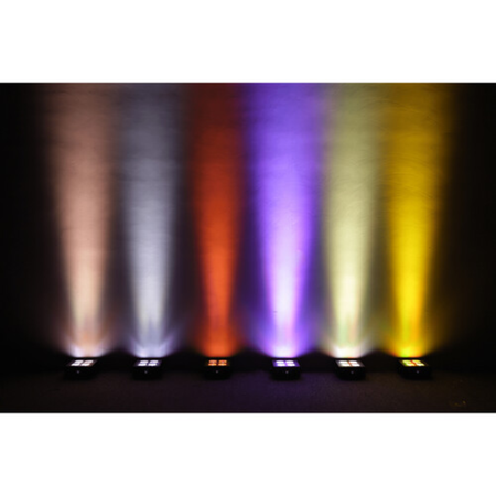 JMAZ Mad Par 4IP 6-Pack | 6x 60W RGBAW+UV, IP65 Uplights | Battery Uplight Kit with Flight Case