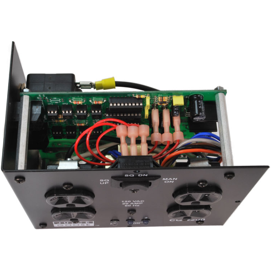 Juice Goose CQ2200 | 2-Stage 20A Power Sequencer | Remote Activation & Surge Load Control