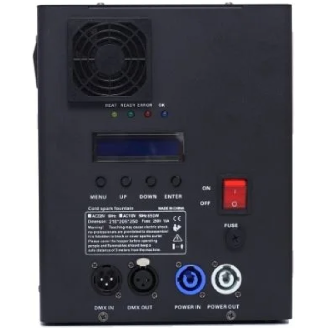 Crisp Golden Sparks X1 | 9.8–16.4ft Cold Spark Height | DMX & Wireless Control