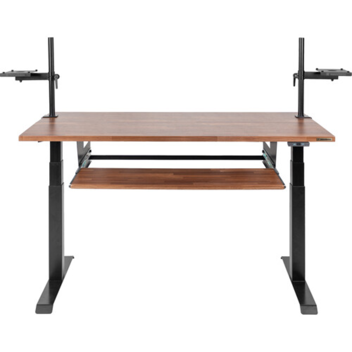 Wavebone Starship Wood | Height Adjustable Studio Desk | Standing Workstation with Keyboard Tray