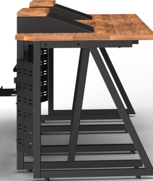 Wavebone Space Station Console Sets 800 | 6U Rack Workstation | 31.5in Modular Desk