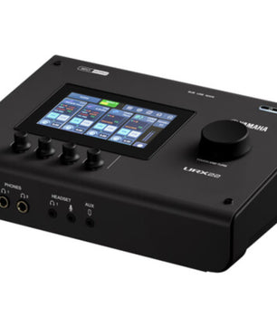 Yamaha URX22 B | 32-Bit USB-C Audio Interface with DSP | Touchscreen Control for Streaming & Production