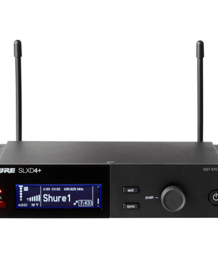 Shure SLXD14+/153T-G57 | Wireless Earset System with MX153T Mic | 24-bit Audio + Lightweight Headworn Design