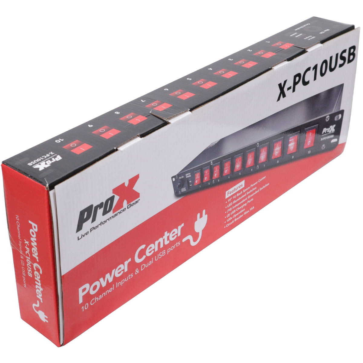 ProX X-PC10USB | Rack Mount Power Distribution Switch
