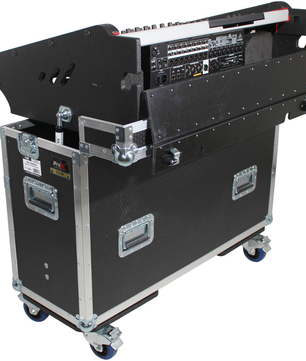 ProX XZF-BWING | Flip-Ready Case for Behringer Wing | Hydraulic Lift with Wheels