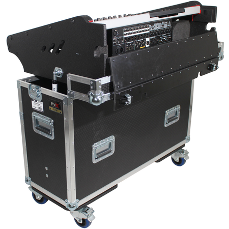 ProX XZF-BWING | Flip-Ready Case for Behringer Wing | Hydraulic Lift with Wheels