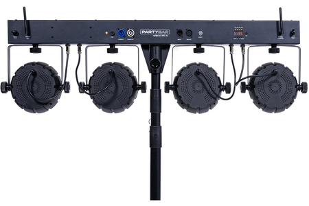 ColorKey PartyBar Mobile 500 EL | Wireless Battery Powered DJ Light Bar | All-in-One Wash System with Stand